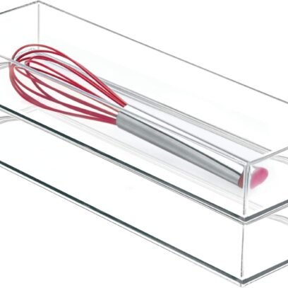 Clarity Drawer, Kitchen and Bathroom Organization Silverware, Spatulas, Gadgets, Large-Set of 2